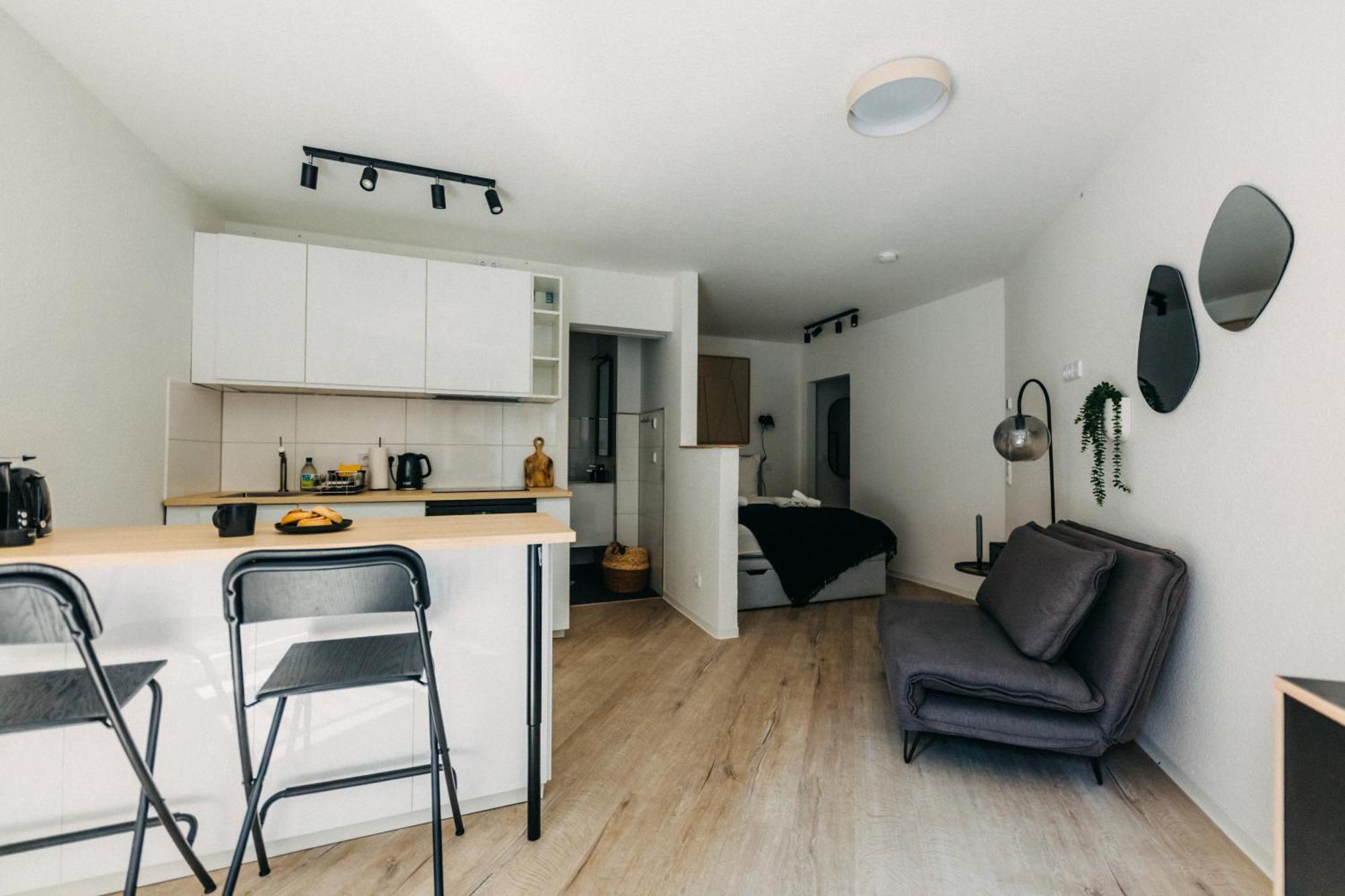 Duesseldorf Boutique-Style Studioapartments Bagian luar foto